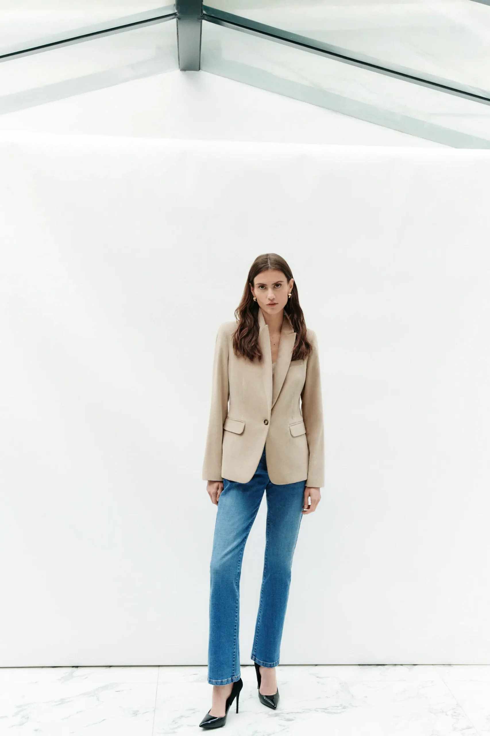 Sale Blazer Aurora Beige Femme Vestes
