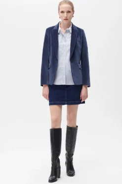 Discount Blazer Aurora Bleu Marine Femme Vestes