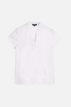 Cheap Blouse Kat 100% Lin Blanc Femme Chemises