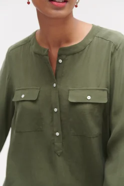 Online Blouse Texas A Col Tunisien Femme Blouses