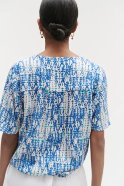Cheap Blouse Tie And Dye Femme Blouses