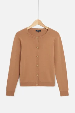 Discount Cardigan Harold Camel Femme Gilets