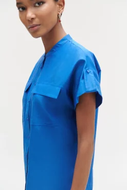 Store Chemise Allan Bleu Electrique Femme Chemises