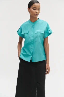 New Chemise Allan Vert Emeraude Femme Chemises
