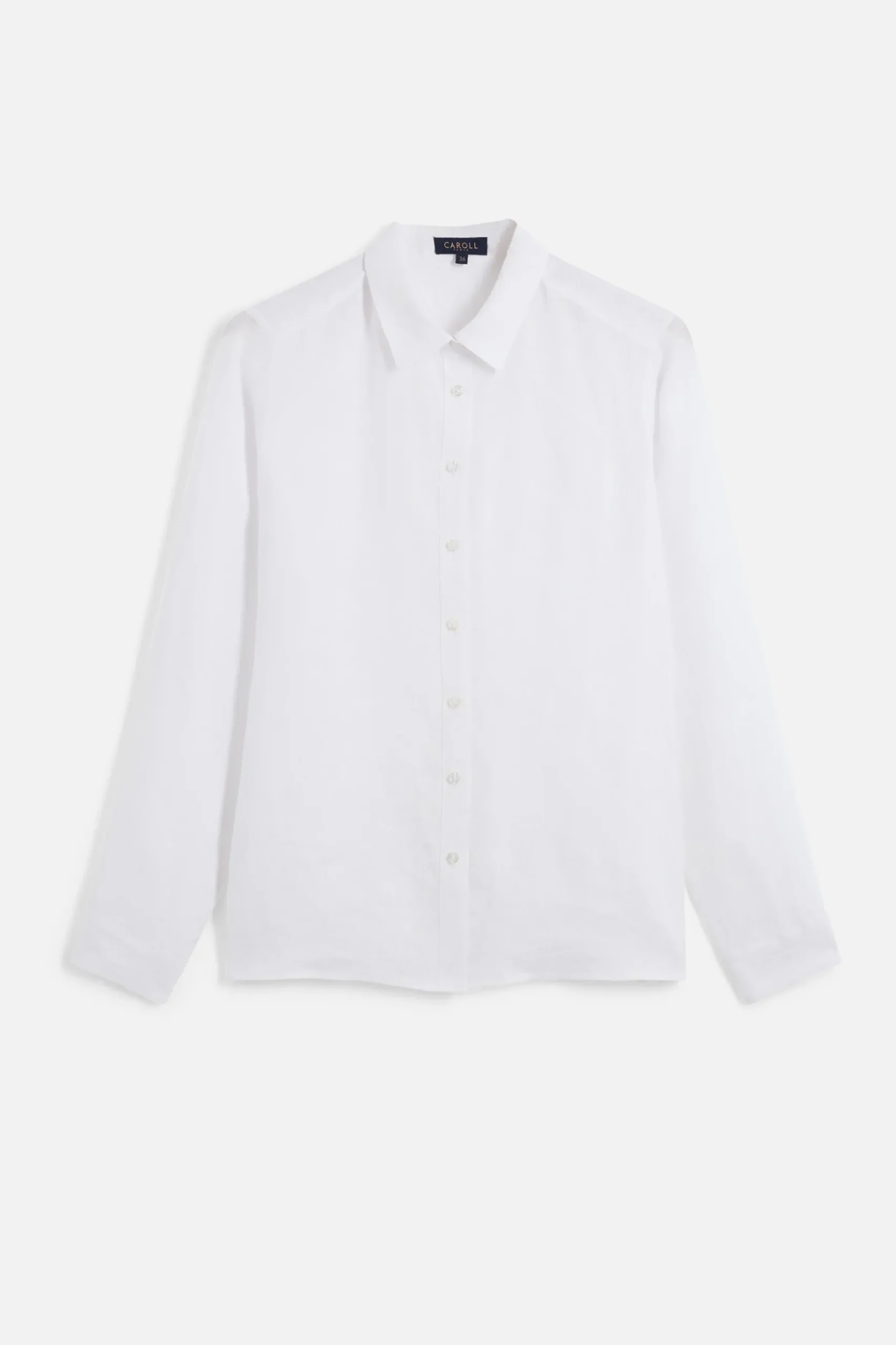 Sale Chemise Brenda 100% Lin Blanc Femme Chemises