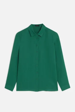 Sale Chemise Brenda 100% Lin Vert Menthe Femme Chemises