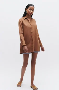 Store Chemise Clementine 100% Lin Femme Chemises