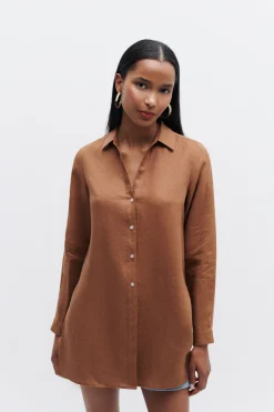 Store Chemise Clementine 100% Lin Femme Chemises