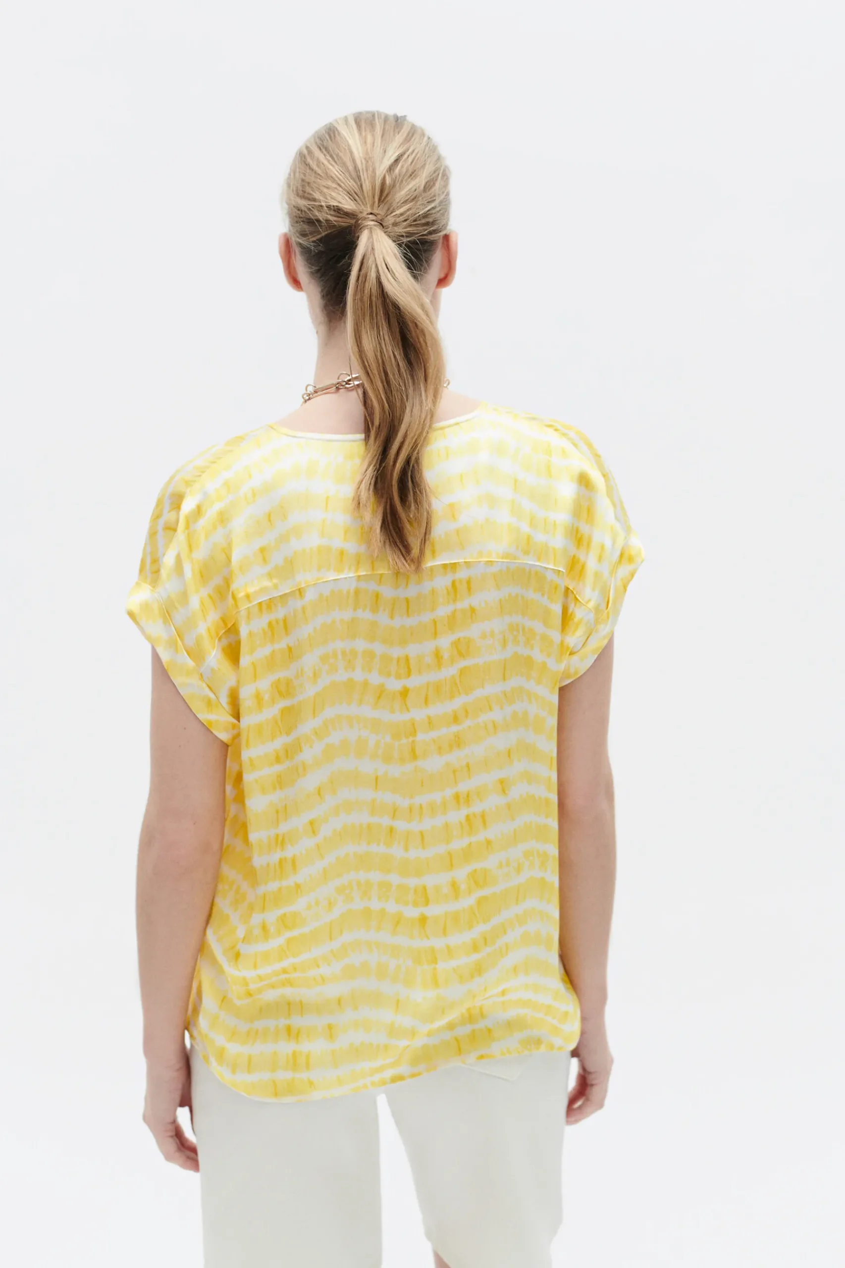 Sale Chemise Colombes Jaune Femme Chemises