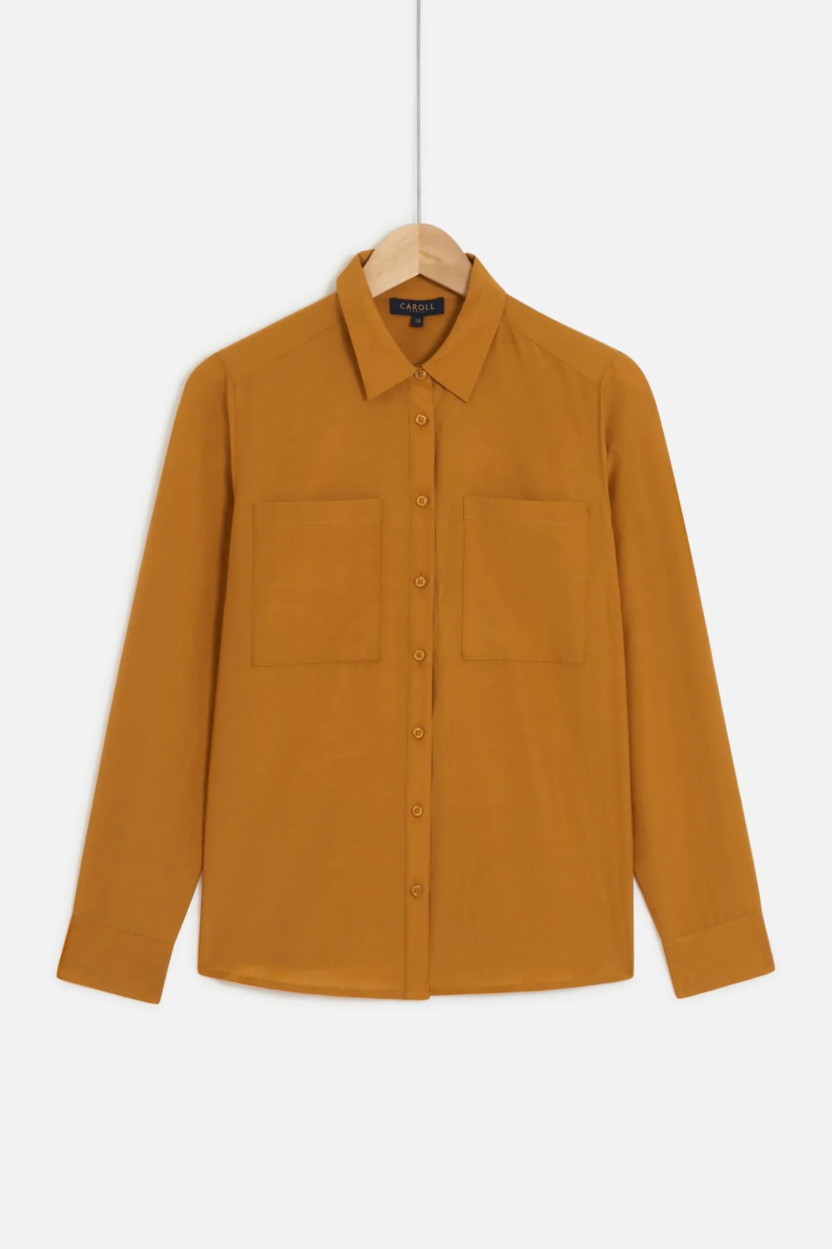 New Chemise Eden Jaune Moutarde Femme Chemises
