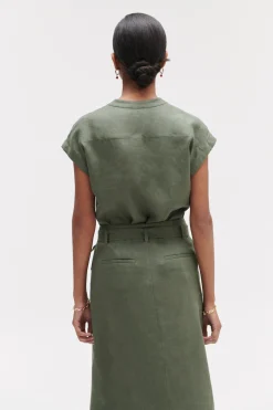 New Chemise Gina 100% Lin Femme Blouses
