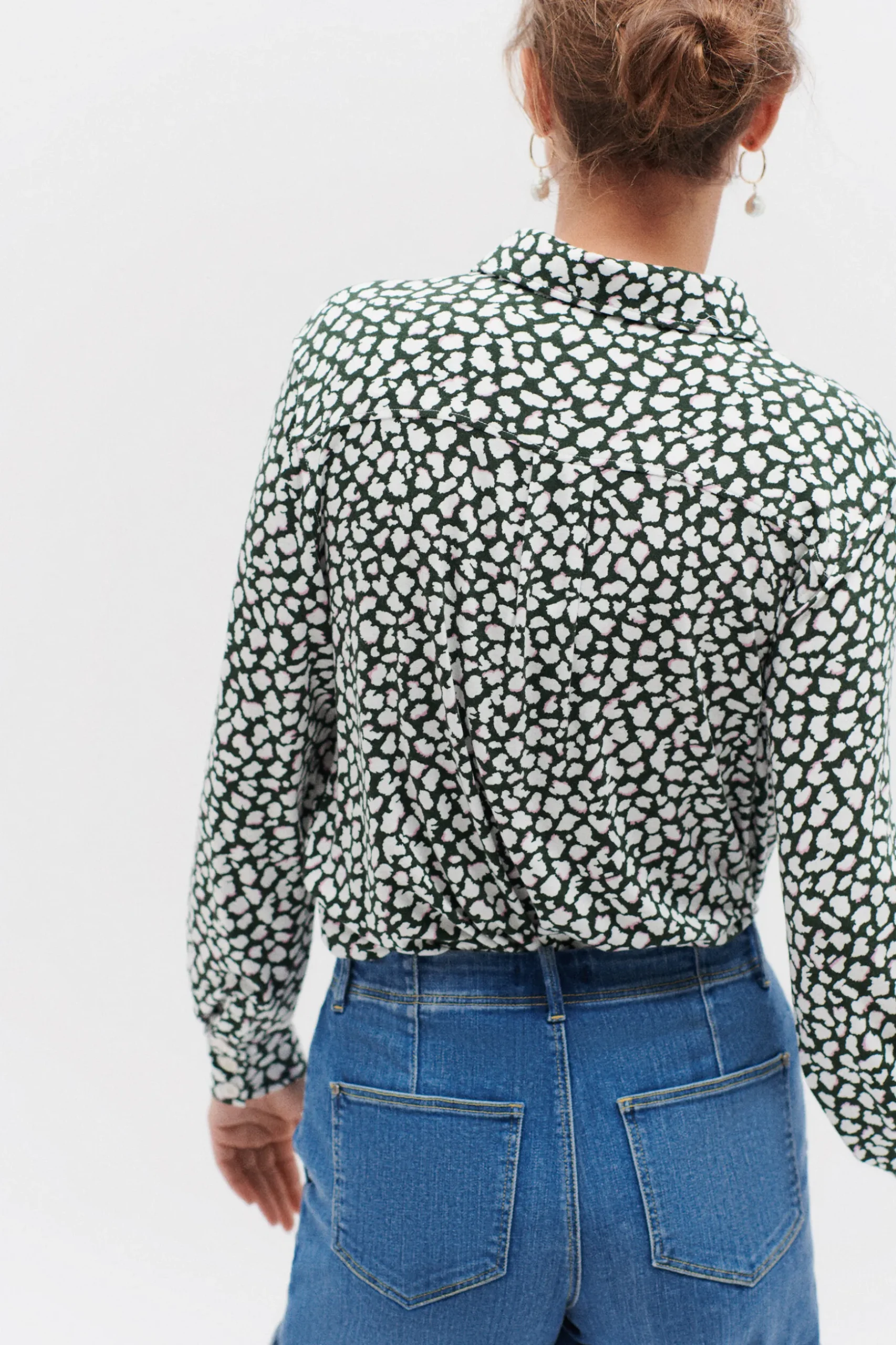 Sale Chemise Matilda Vert Kaki Femme Tops Et T-Shirts