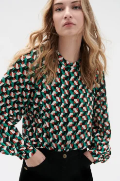 Discount Chemise Roskana Col Mao Femme Blouses