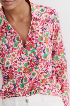 Best Sale Chemisier Jessica Fleurs Femme Chemises