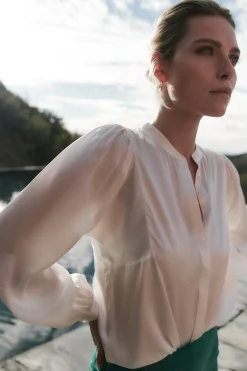 Cheap Chemisier Roskana Soie Femme Blouses