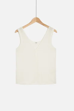 Shop Debardeur Aretha 100% Lin Ivoire Femme Tops Et T-Shirts