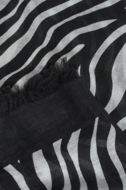 Shop Foulard Zolanda Noir Femme Foulards Et Echarpes