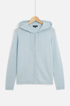 Shop Gilet Basile B Bleu Ciel Femme Gilets