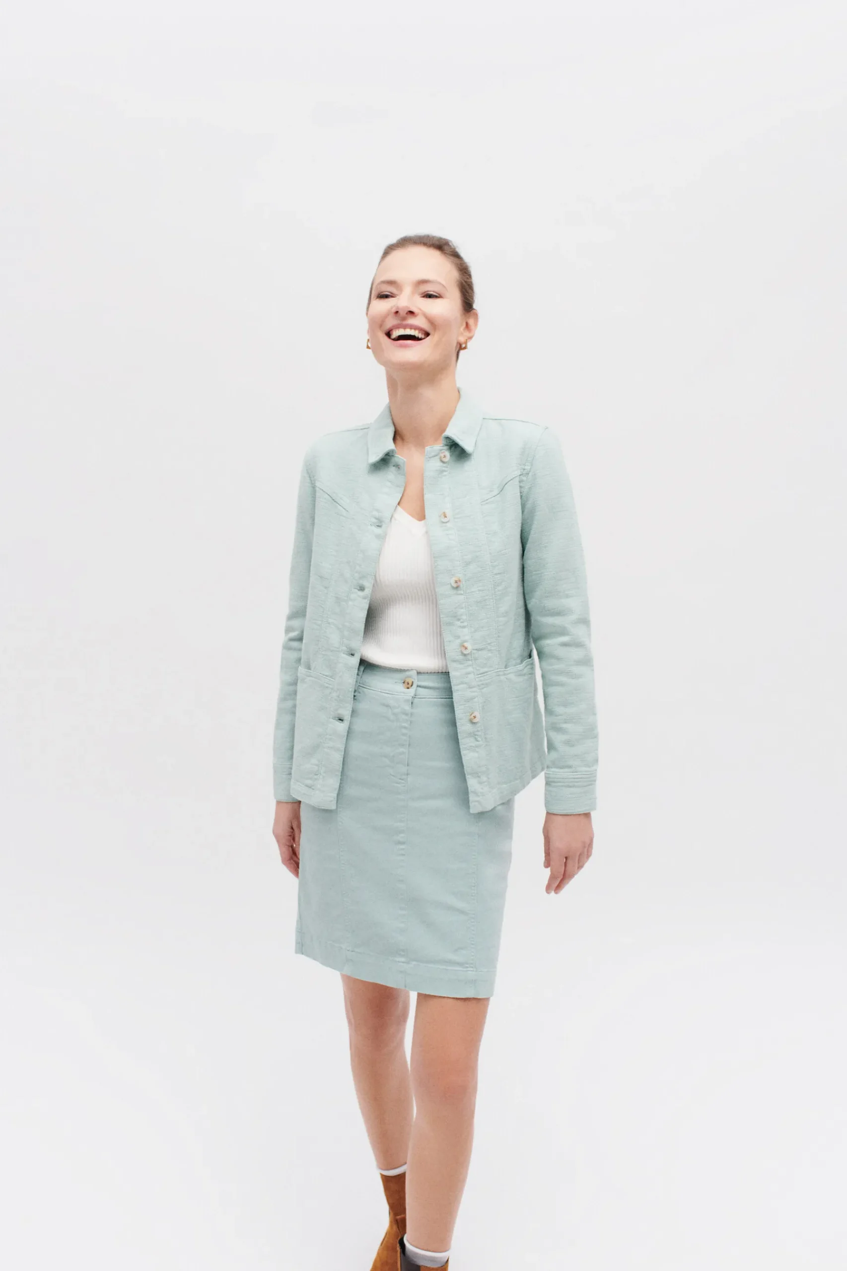 Sale Jupe Lazuna B Vert Menthe Femme Tailleurs