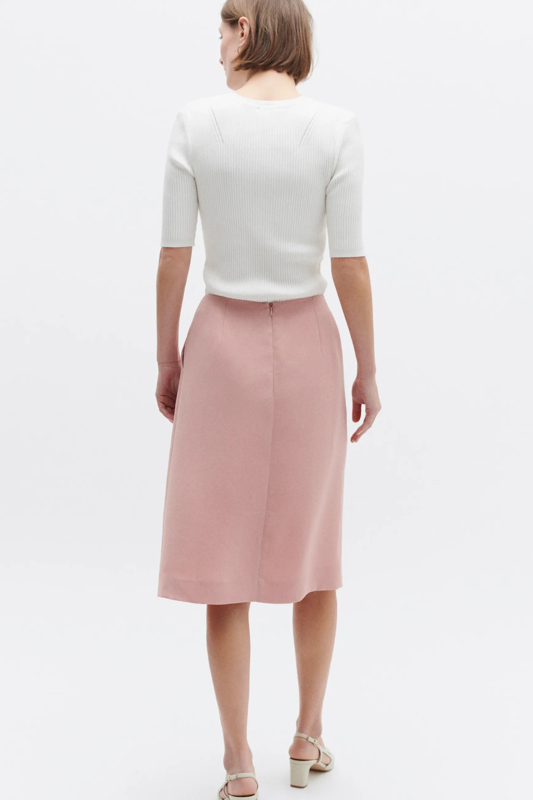 Hot Jupe Rania Vieux Rose Femme Jupes