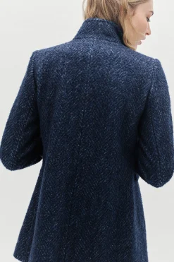 Sale Manteau Ali Bleu Marine Femme Manteaux