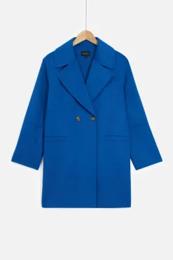 Shop Manteau William Bleu Electrique Femme Manteaux