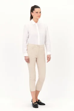 Cheap Pantacourt Mason Beige Femme Pantalons
