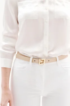 Store Pantacourt Mason Blanc Femme Pantalons