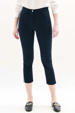 Outlet Pantacourt Mason Bleu Marine Femme Pantalons