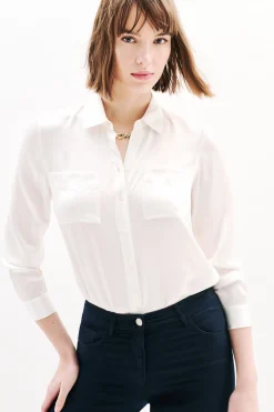 Outlet Pantacourt Mason Bleu Marine Femme Pantalons