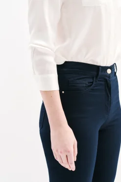 Outlet Pantacourt Mason Bleu Marine Femme Pantalons