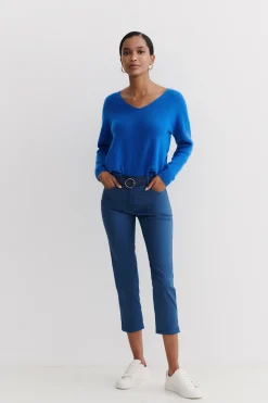 Discount Pantacourt Mason Denim Stone Femme Pantalons