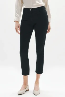 Online Pantacourt Mason Noir Femme Pantalons