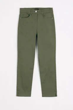 Outlet Pantacourt Mason Vert Kaki Femme Pantalons