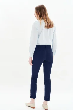 Clearance Pantalon Adelmo Bleu Marine Femme Pantalons