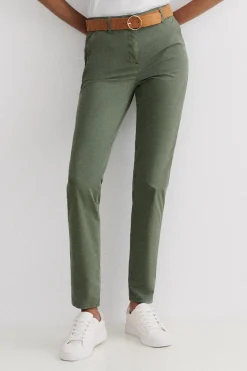 Sale Pantalon Adelmo Vert Kaki Femme Pantalons