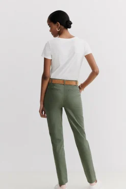 Sale Pantalon Adelmo Vert Kaki Femme Pantalons