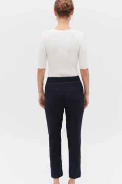 Cheap Pantalon Allan Bleu Marine Femme Pantalons