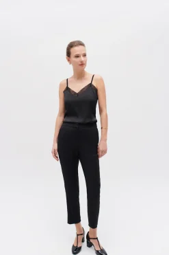 Cheap Pantalon Allan Noir Femme Pantalons