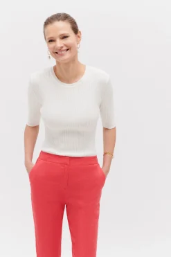 Discount Pantalon Allan Rouge Femme Pantalons
