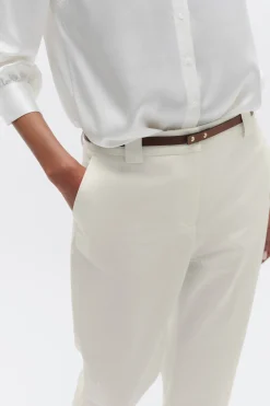 Shop Pantalon Bobby Ivoire Femme Pantalons