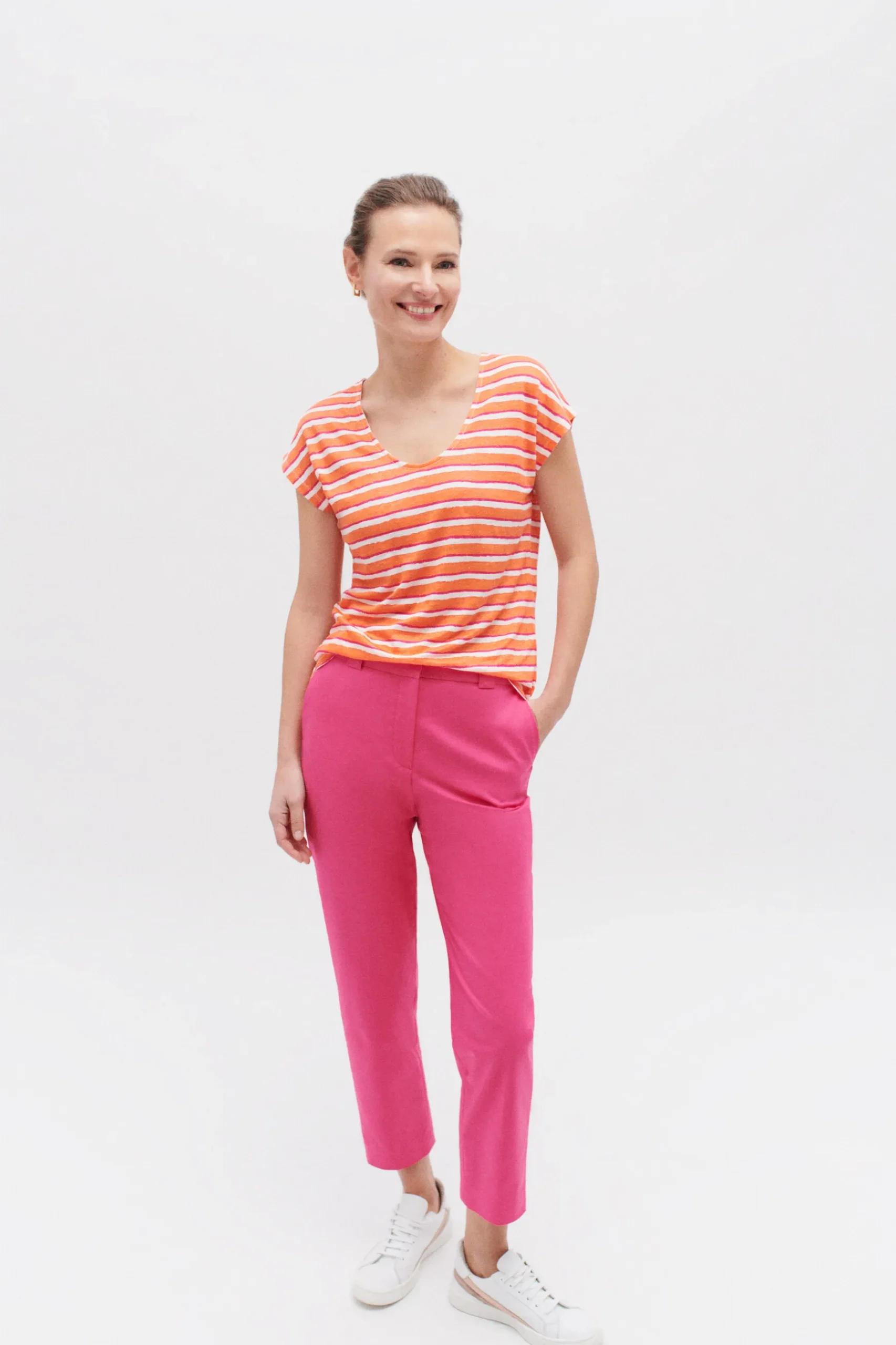 Cheap Pantalon Bobby Rose Fushia Femme Pantalons