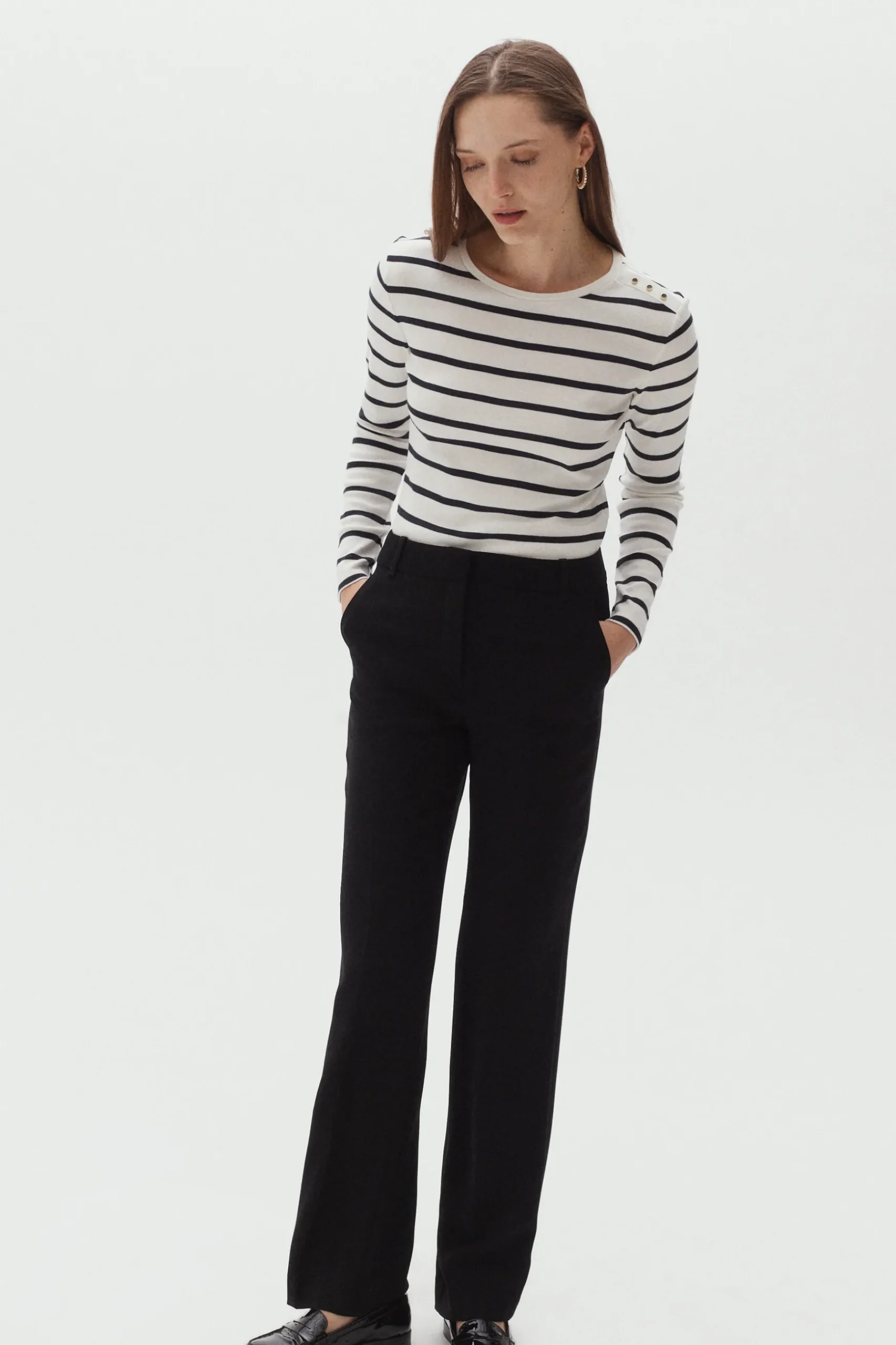 Outlet Pantalon Clement Noir Femme Pantalons