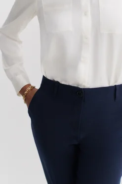 Shop Pantalon Gautier Bleu Marine Femme Pantalons