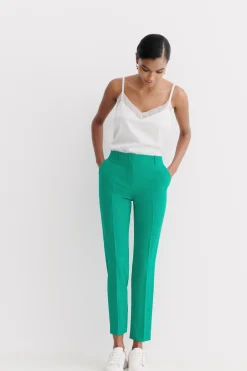 Store Pantalon Gautier Vert Emeraude Femme Pantalons
