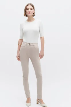 Online Pantalon Joss B Beige Femme Pantalons