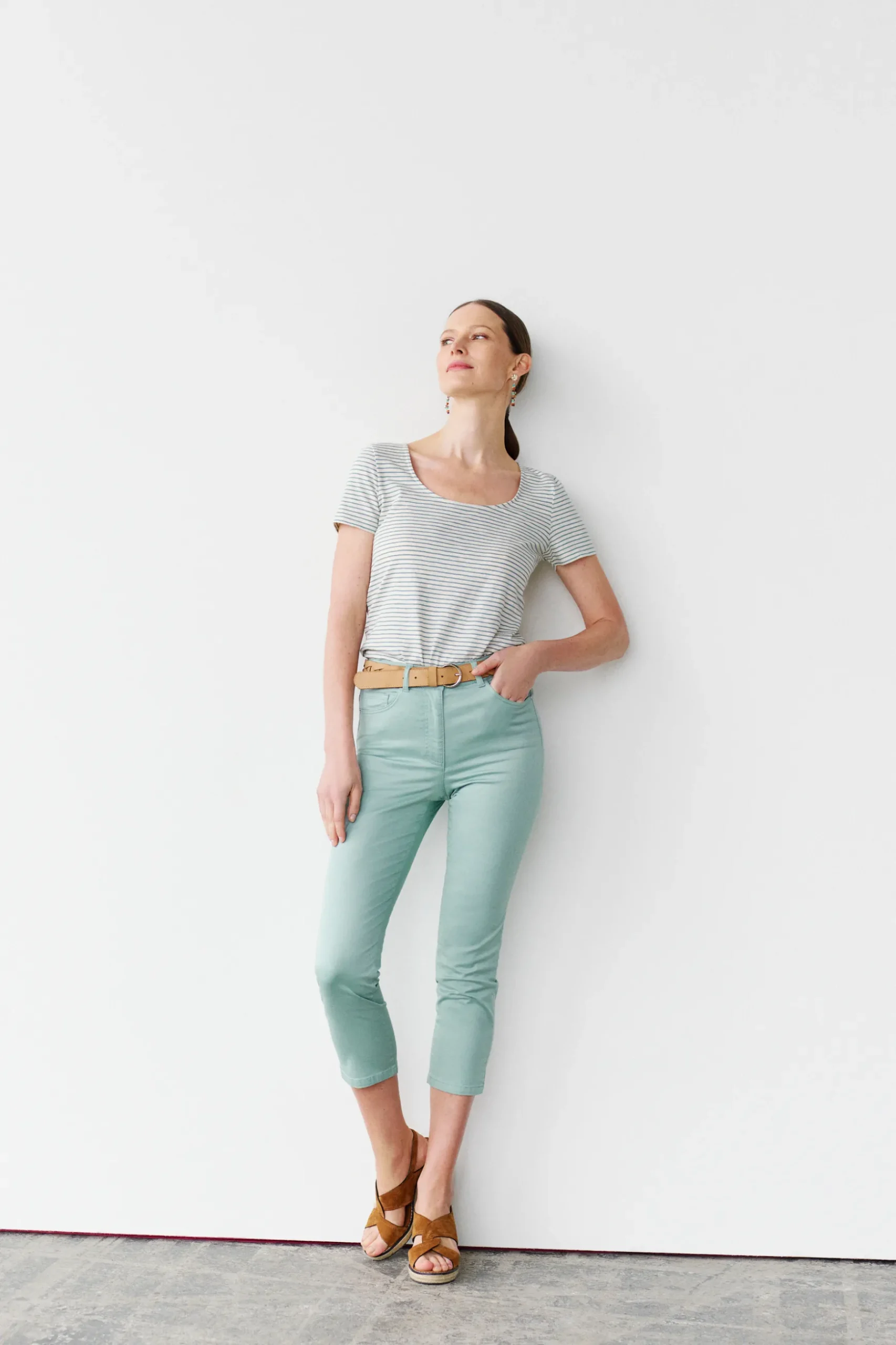 Discount Pantalon Mason Vert Clair Femme Pantalons