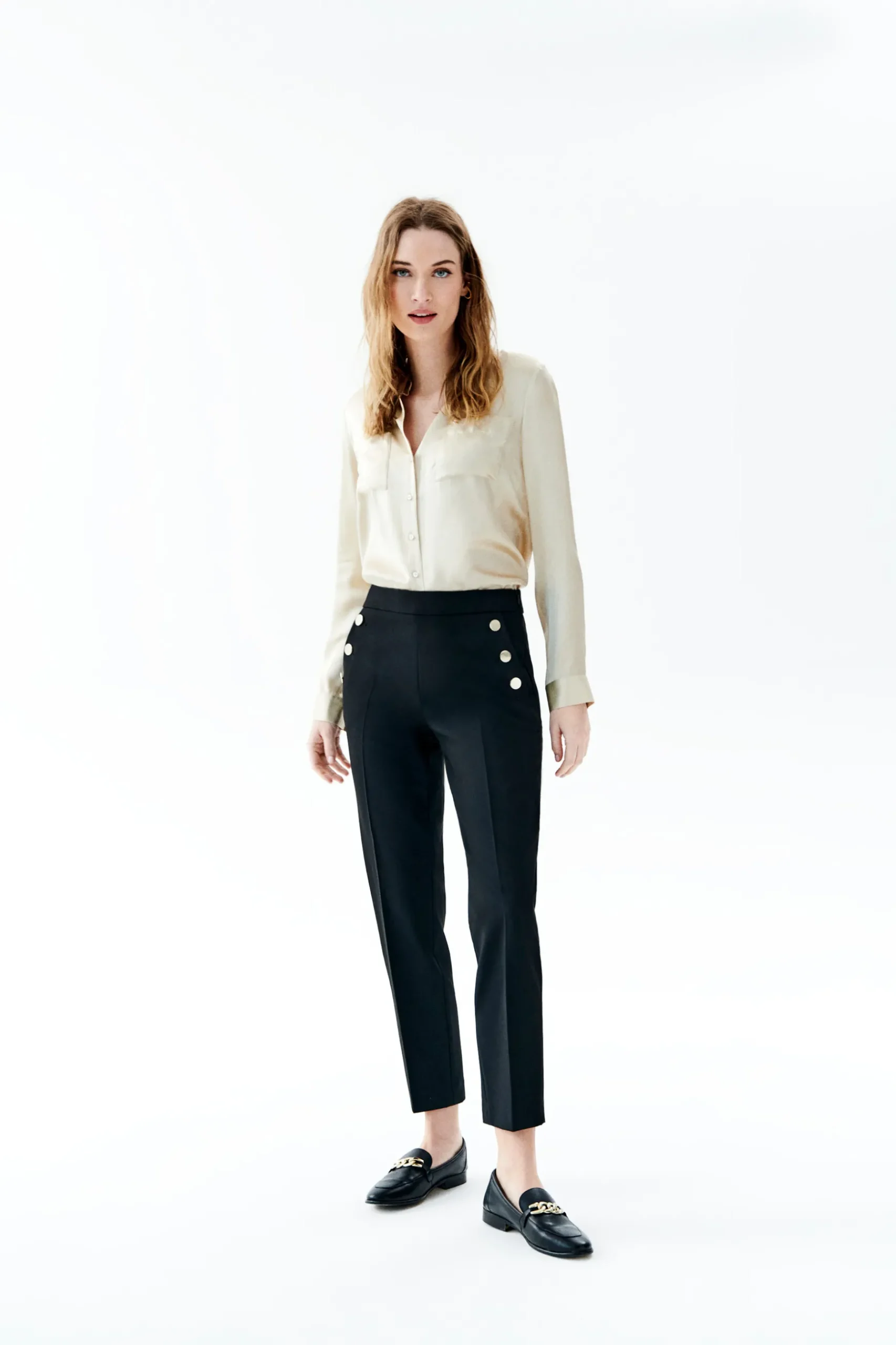 Best Sale Pantalon Octavian Noir Femme Pantalons