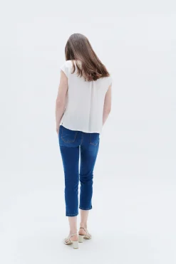 Sale Pantalon Pcaleb Femme Jeans