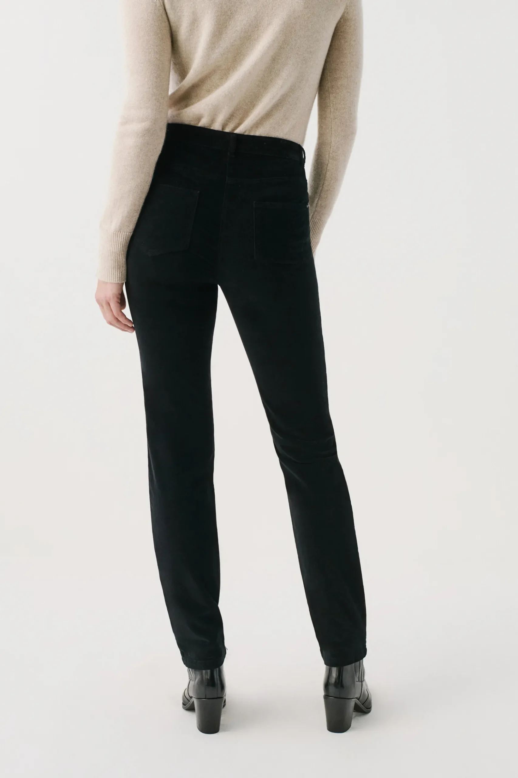Best Sale Pantalon Sylvano Noir Femme Pantalons